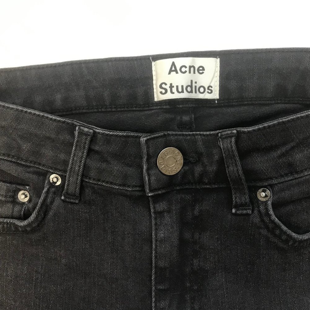 Acne Studios Jeans 26 x 32 Skinny Lightly Faded Black NWOT